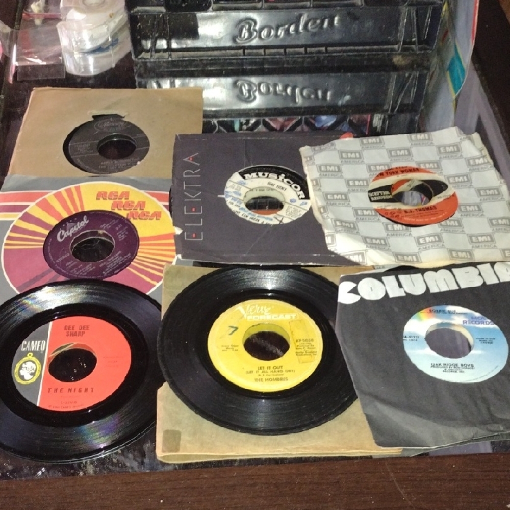 Vintage Vinyl 45's Record Collection